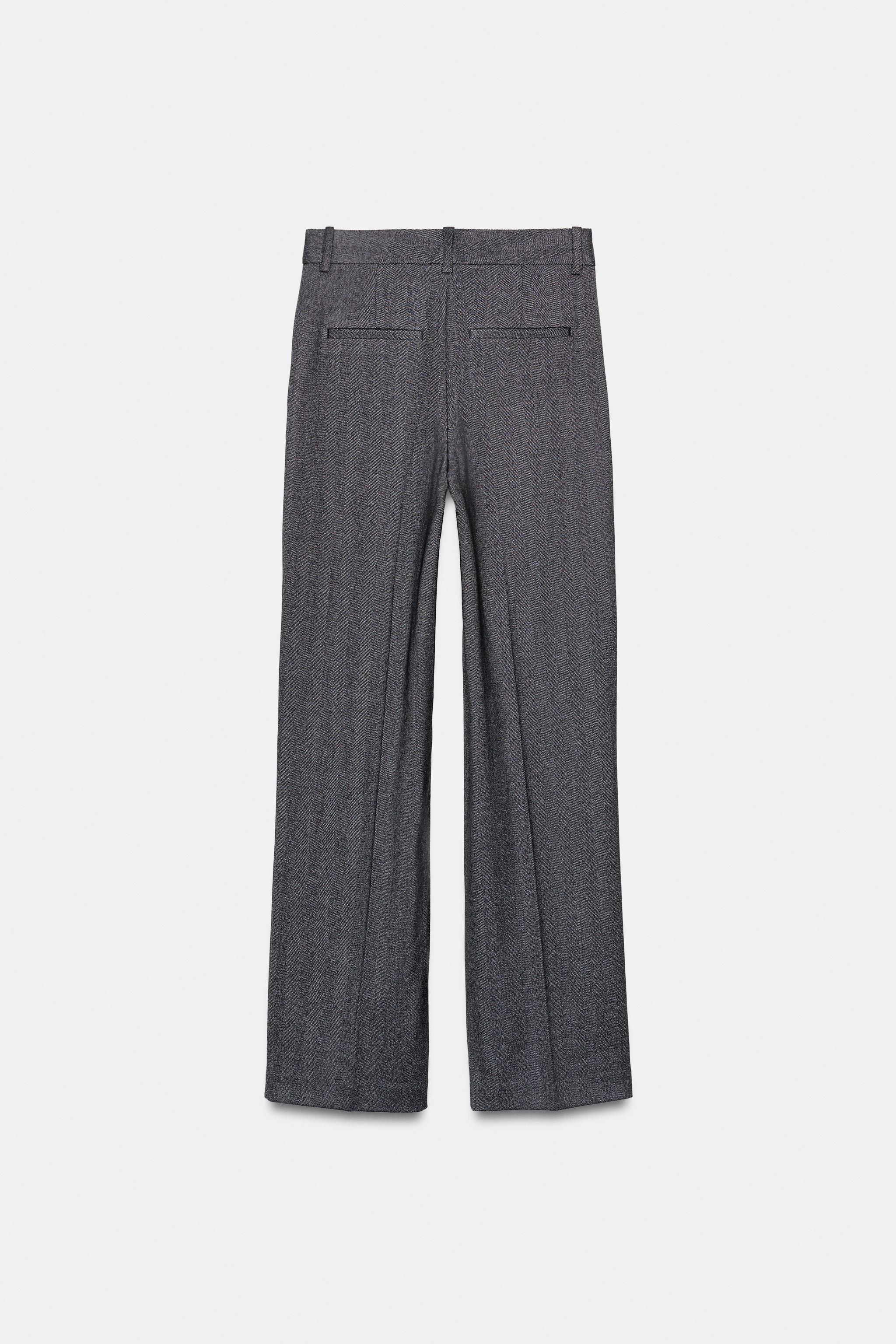PANTALON DROIT À CHEVRONS